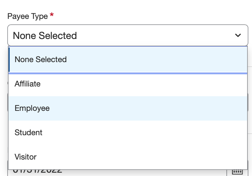 Expense Report - Payee